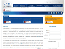 Tablet Screenshot of orbit-india.com